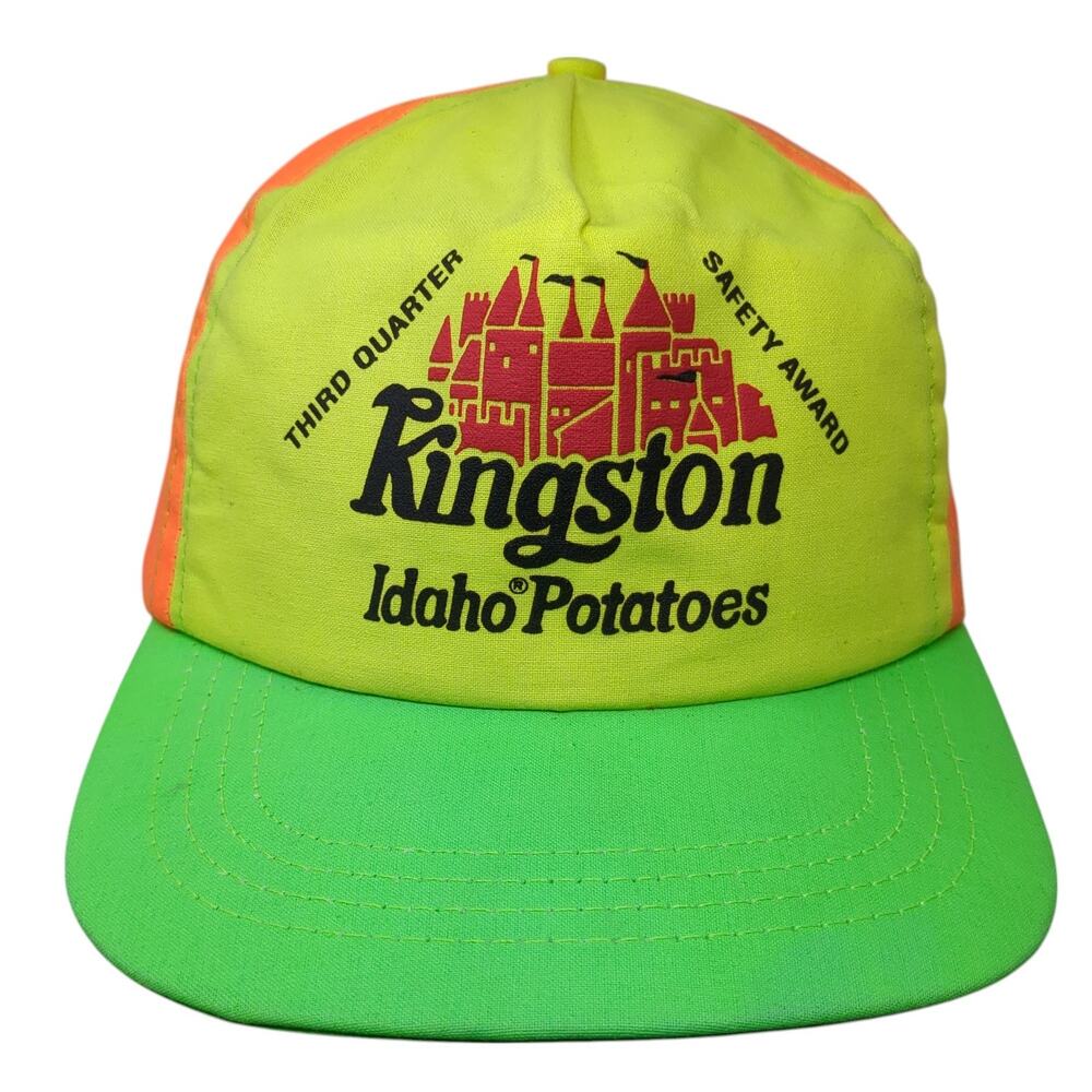 Kingston Idaho Potatoes Snapback 5 Panel Cap Multicolor OS Adjustable Vintage
